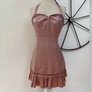 MARC JACOBS pink mauve silk pin up mini cocktail dress 6